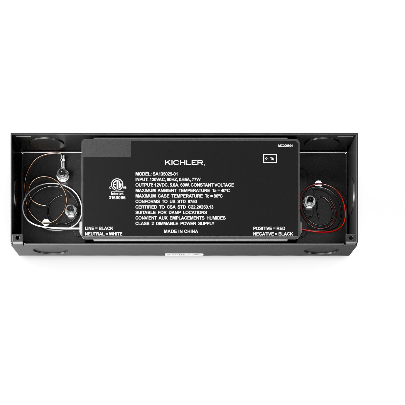 Independence Black Textured Led Power Supply