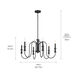 Homestead Karthe 6 Light 29 inch Black Chandelier Ceiling Light, Karthe