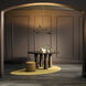 Palmela 6 Light Lacquered Bronze Chandelier Ceiling Light