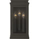 Lundon 3 Light 13 inch Olde Bronze Outdoor Wall Light