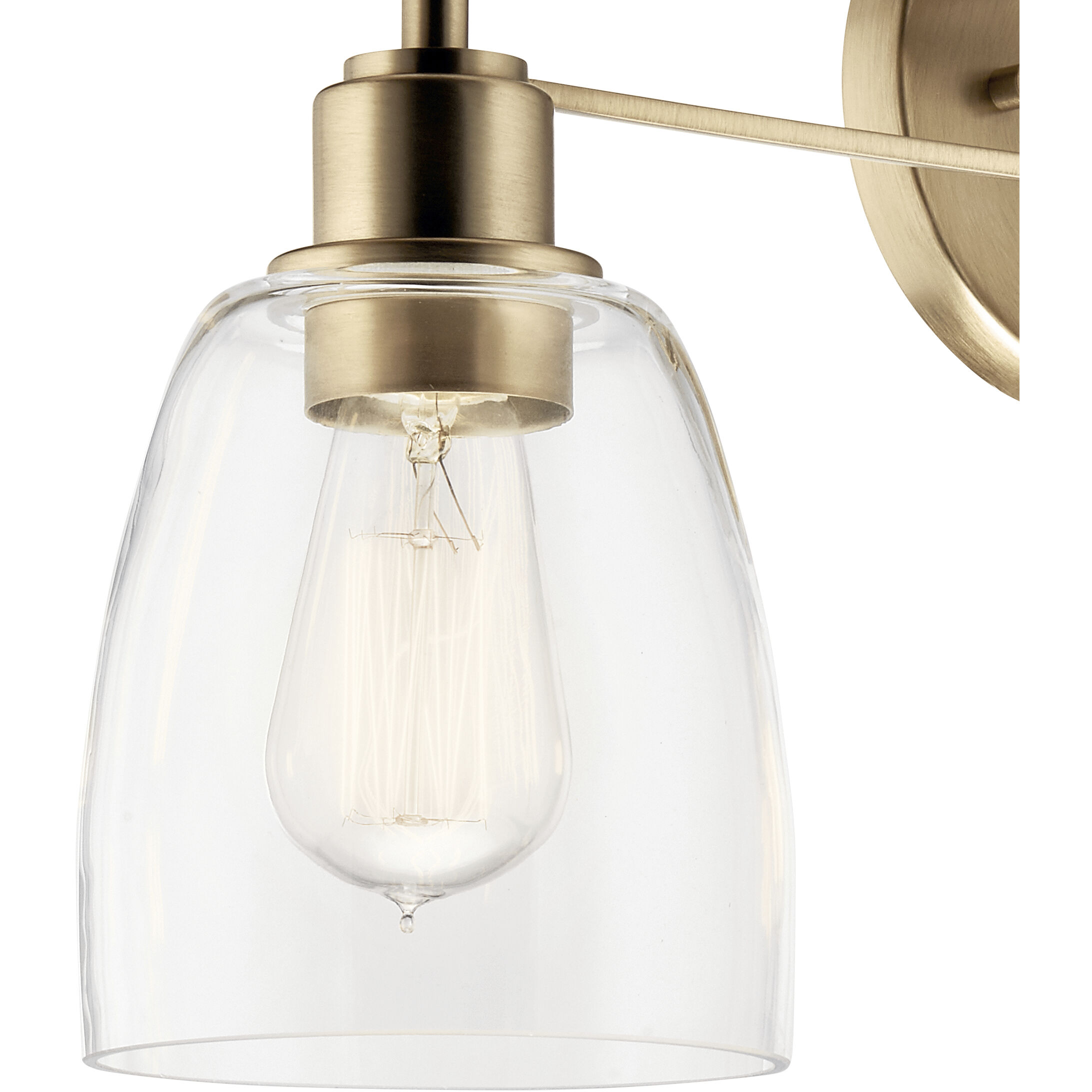 Mirza Clear Glass Vanity Light - 3 Light