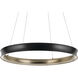 Larousse LED Black Chandelier Ceiling Light