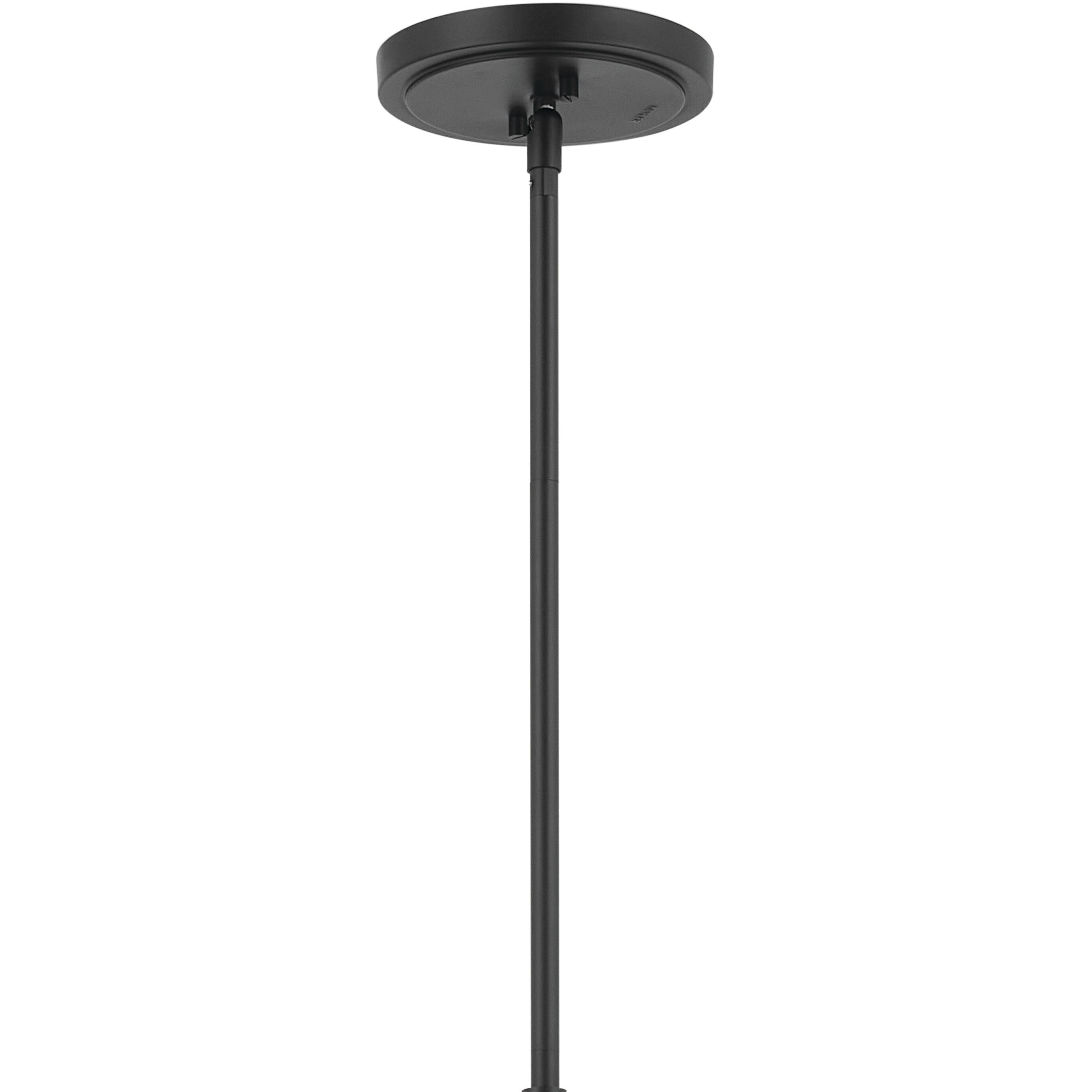 Odensa LED 21 inch Black Oval Chandelier Ceiling Light