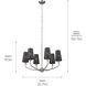 Adeena 6 Light 26.75 inch Classic Pewter Chandelier Ceiling Light