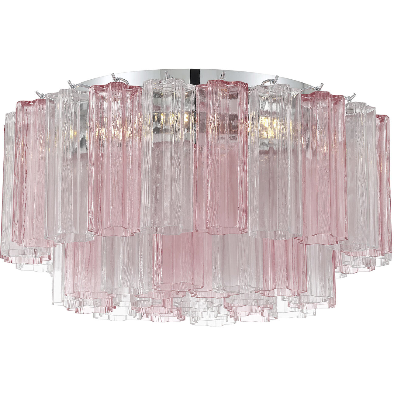 Addis 7 Light 22.25 inch Polished Chrome Flush Ceiling Light in Spring