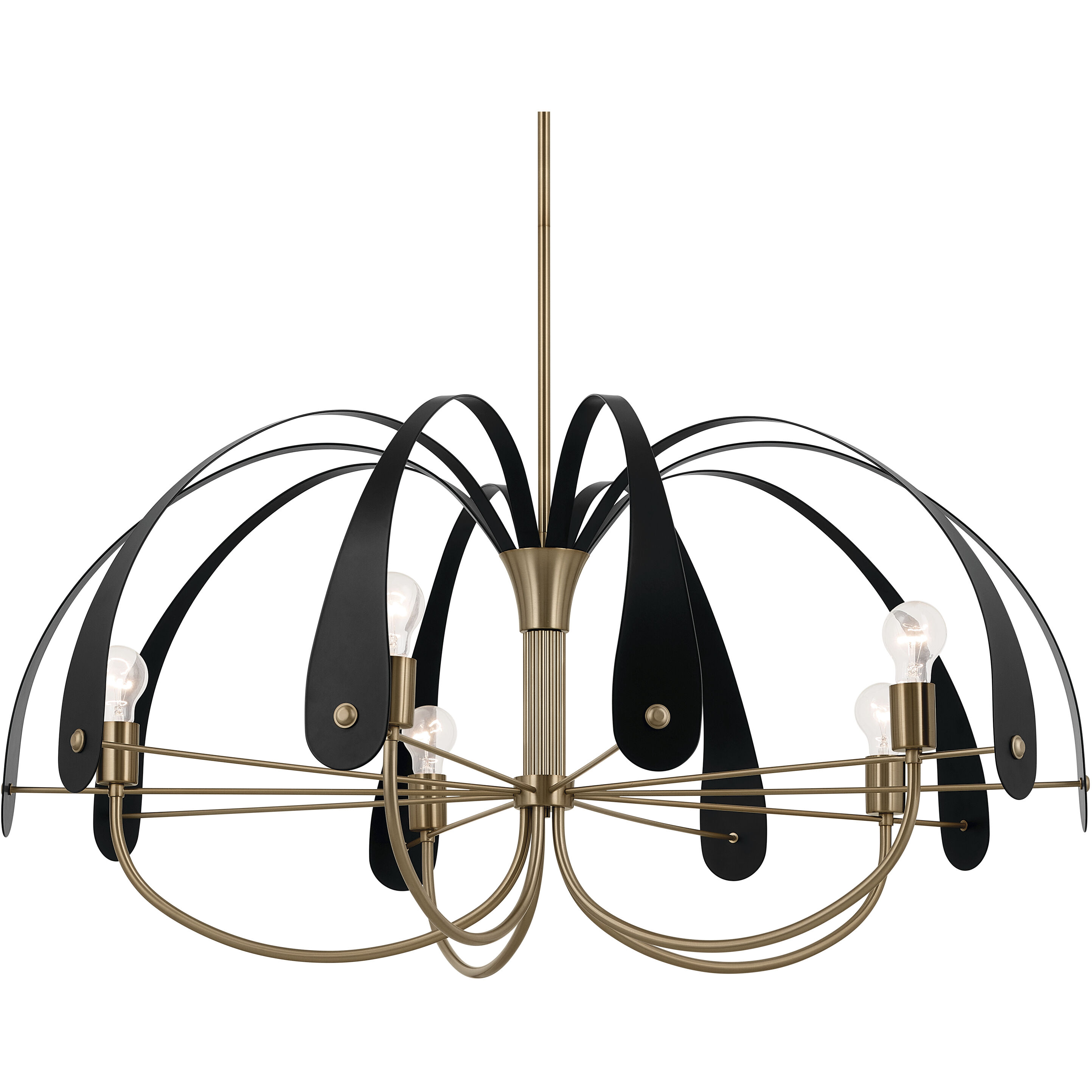 chama2 Kichler 52573CPZ Petal LED 42.5 inch Champange Bronze with