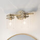 Brinley 2 Light 15.75 inch Champagne Bronze Bath Vanity Light Wall Light