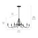 Homestead Freesia 8 Light 20 inch Textured Black Chandelier Ceiling Light, Freesia