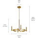Tolani 4 Light Brushed Natural Brass Chandelier Ceiling Light