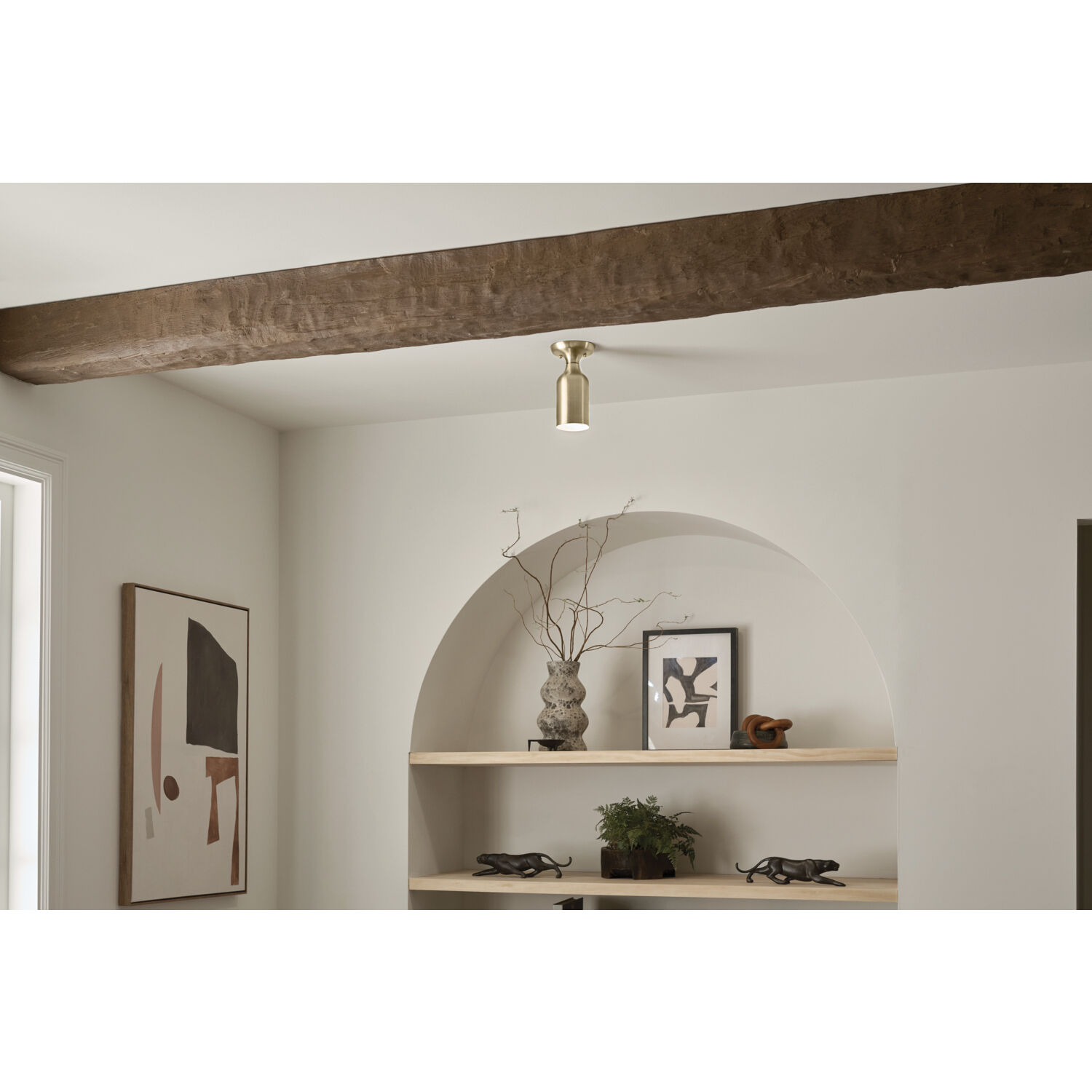 Kichler 52598CPZ Sisu LED 5 inch Champagne Bronze Semi Flush