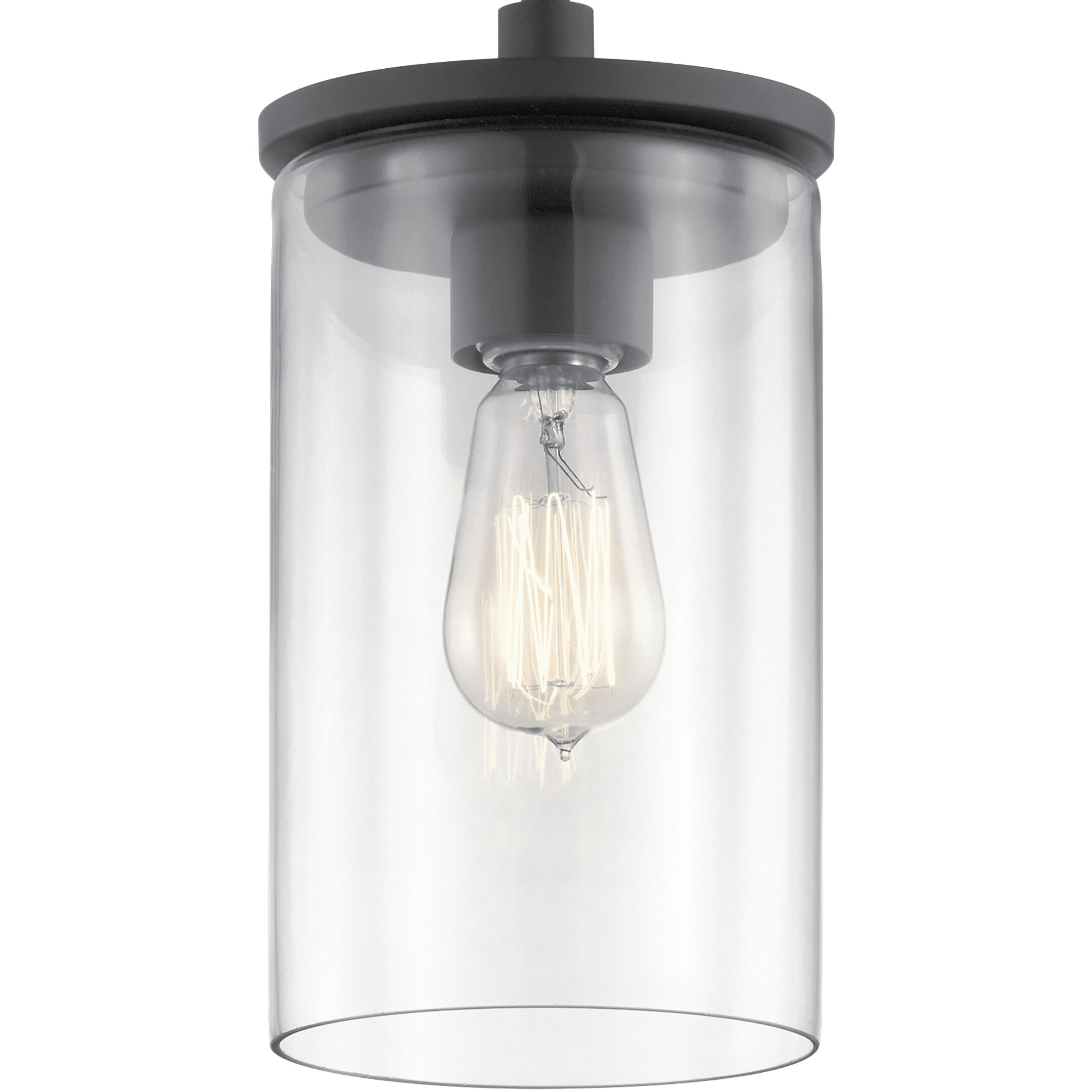 Crosby 1 Light 6 inch Black Mini Pendant Ceiling Light