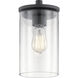 Crosby 1 Light 6 inch Black Mini Pendant Ceiling Light