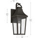 Cleary 1 Light 16 inch Olde Bronze Outdoor Wall Light