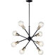 Armstrong 8 Light 30 inch Black Chandelier 1 Tier Medium Ceiling Light, 1 Tier Medium