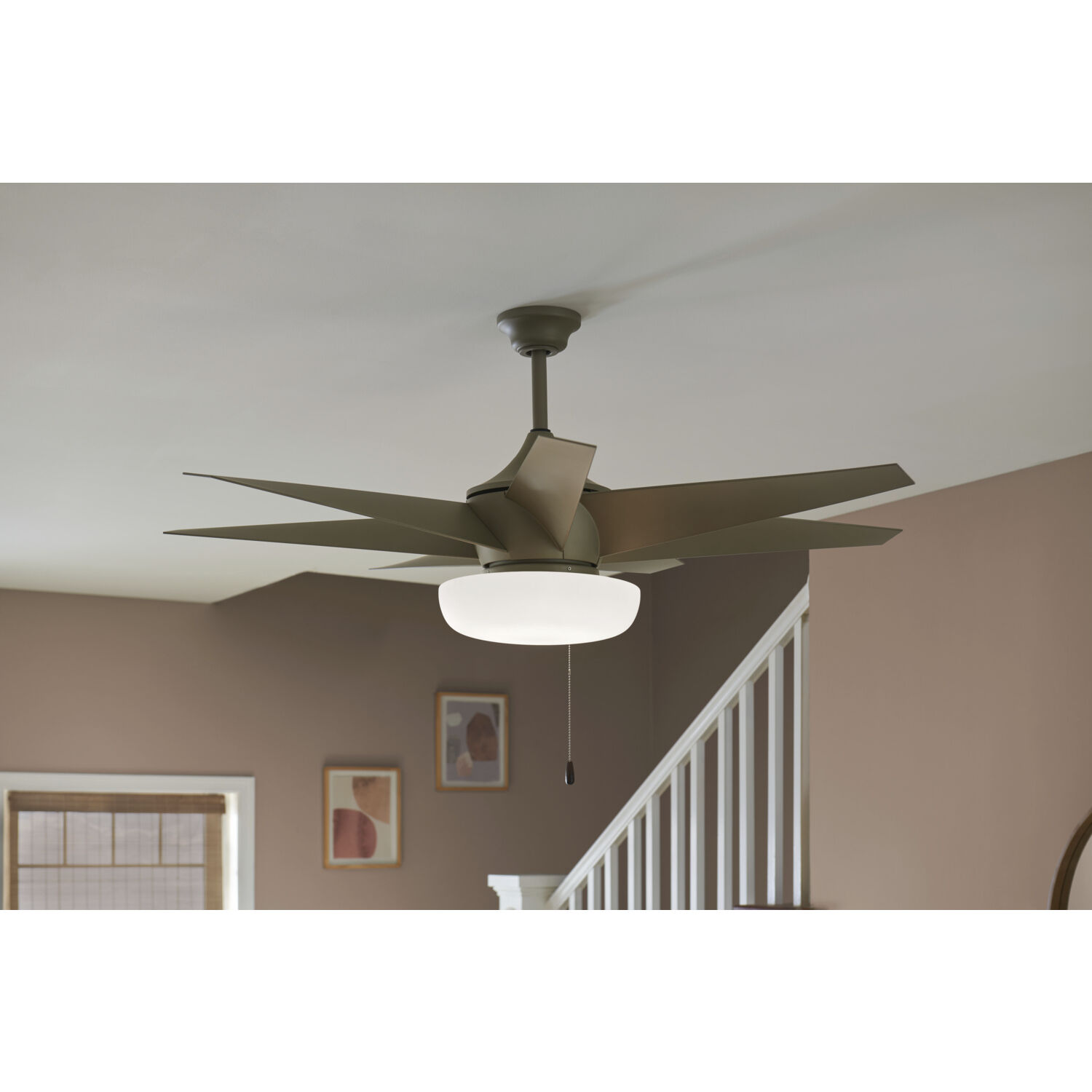 Soft Modern LED White Fan Light Kits