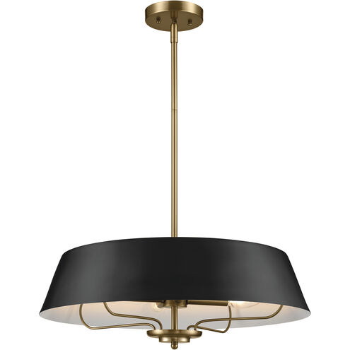 Luella 4 Light 22 inch Black Pendant Ceiling Light
