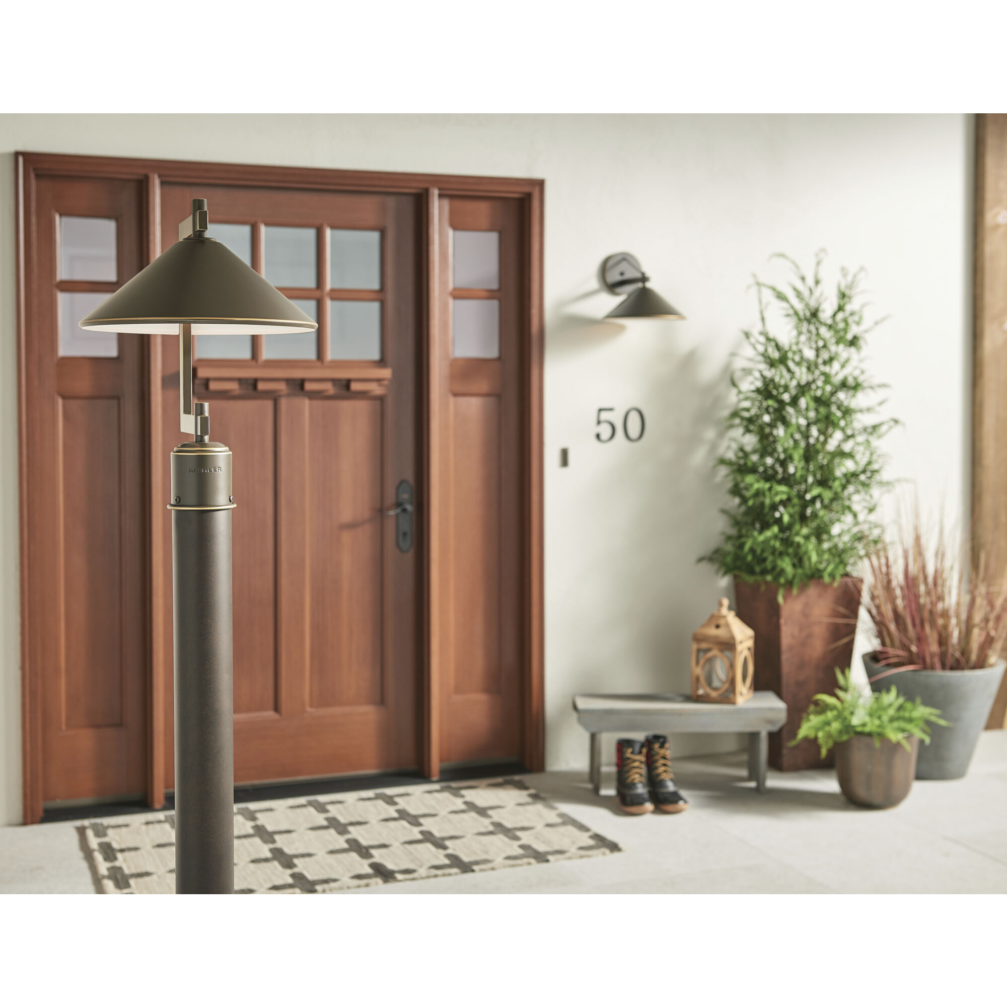 Ripley 1 Light 16 inch Olde Bronze Outdoor Post Lantern