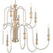 Homestead Karthe 12 Light 42 inch Brushed Nickel Chandelier Ceiling Light, Karthe