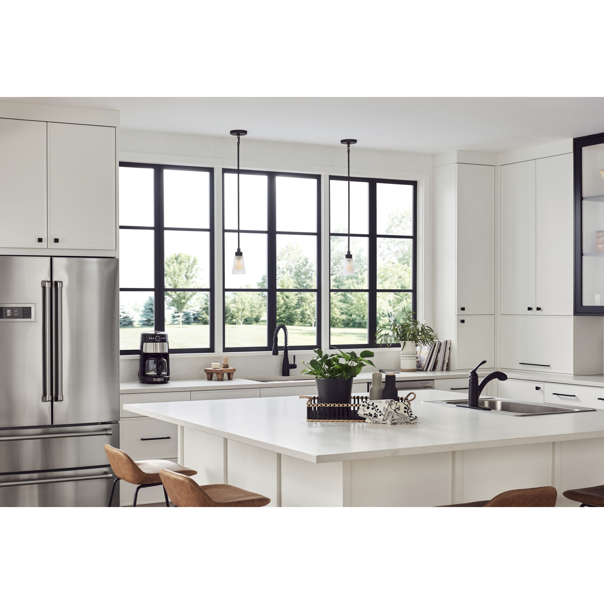 Erma 1 Light Black Mini Pendant Ceiling Light