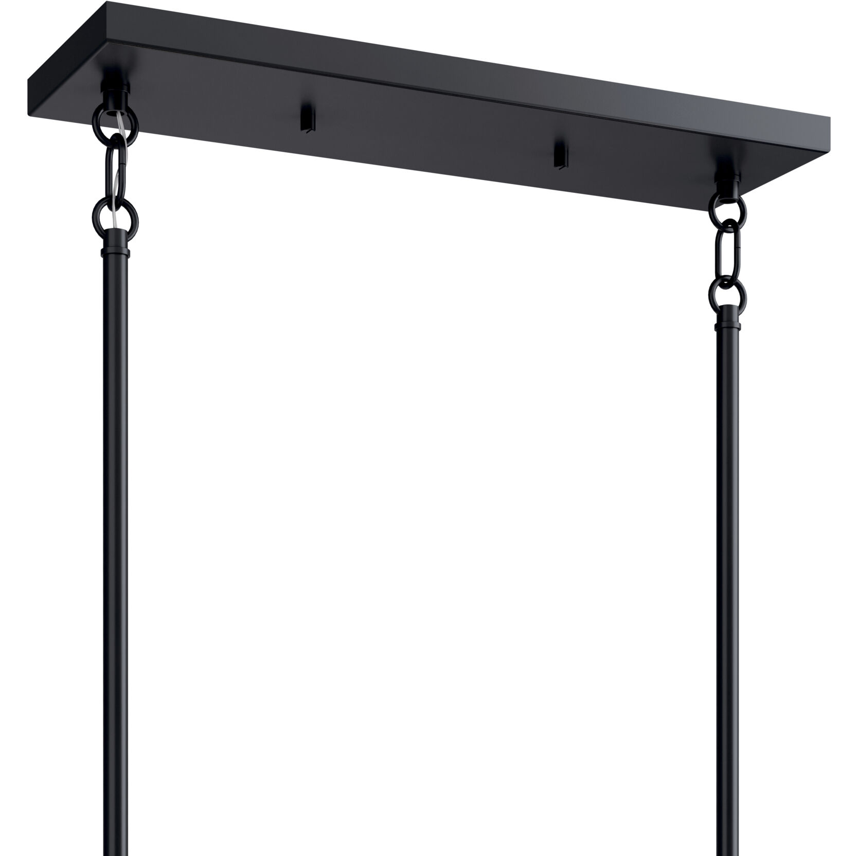 Black double canopy chandelier outlet