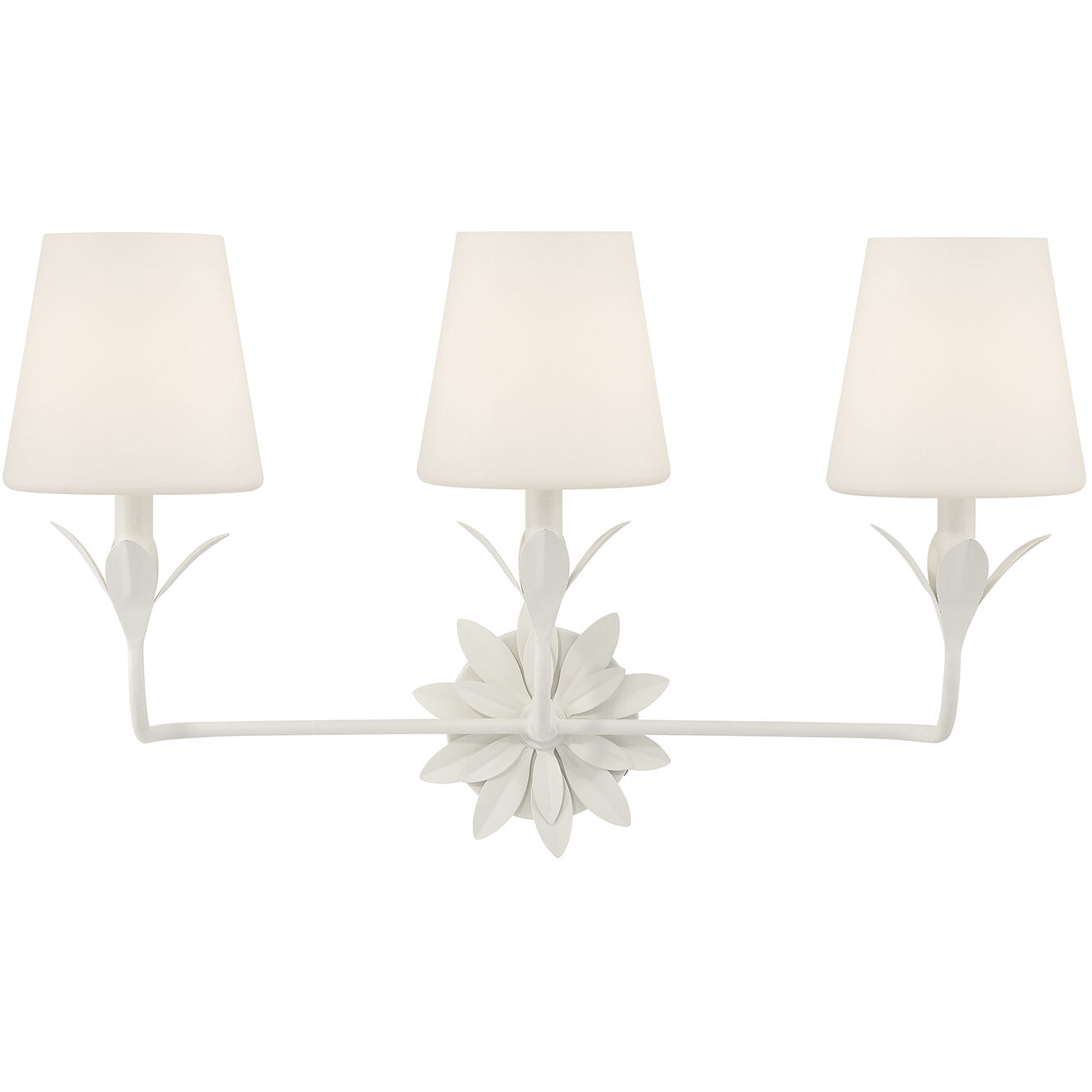 Broche Bath Vanity Light Wall Light in Matte White