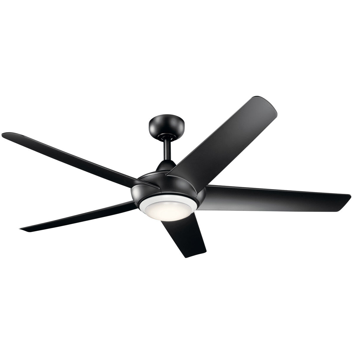 Kapono 52 inch Satin Black Ceiling Fan