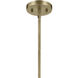 Crosby 1 Light Natural Brass Mini Pendant Ceiling Light