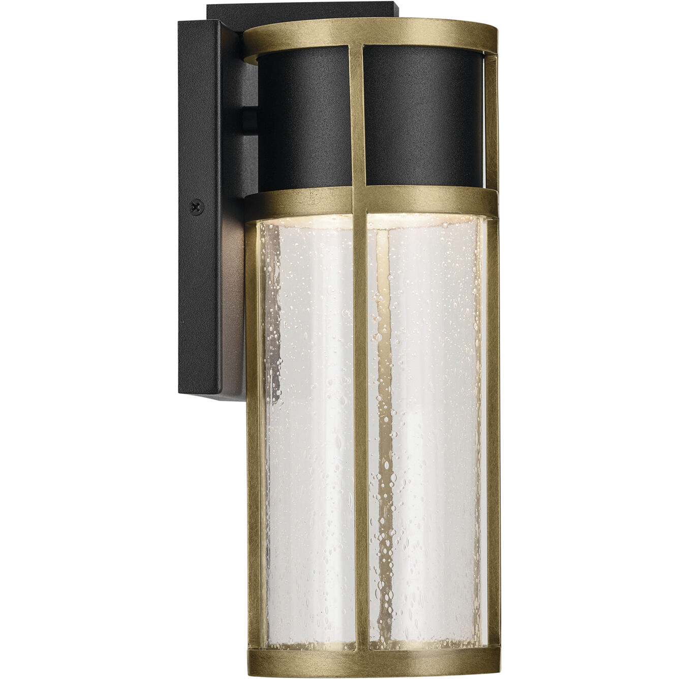 Camillo LED 12 inch Black Textured Outdoor Wall, Small