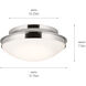 Bretta 3 Light 17.75 inch Polished Nickel Flush Mount Ceiling Light