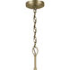 Winslow 9 Light Natural Brass Chandelier Ceiling Light, 2 Tier