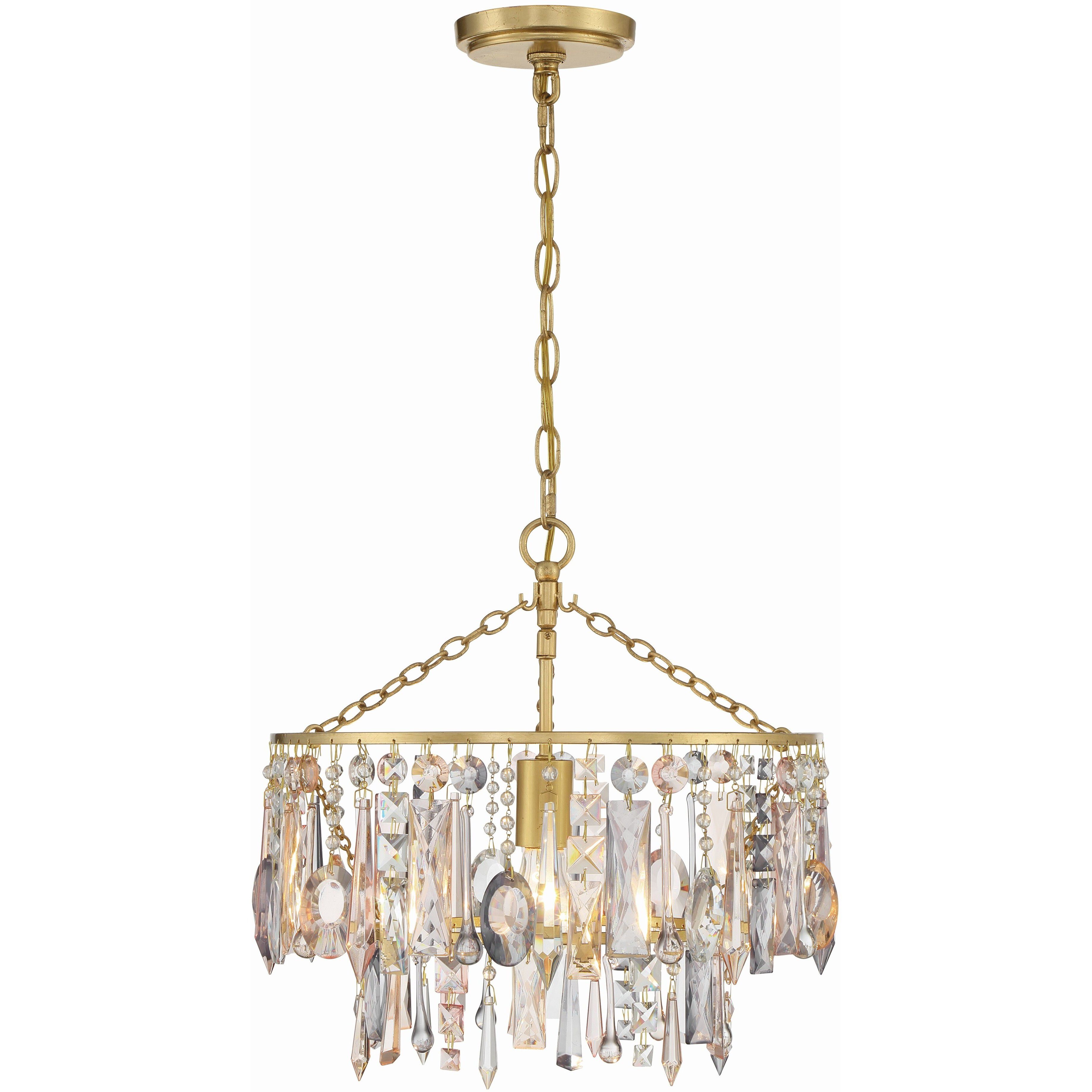 Elsa 1 Light 15 inch Antique Gold Chandelier Ceiling Light