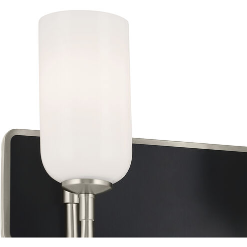 Solia LED 24 inch Brushed Nickel with Black Bathroom Vanity Light Wall Light