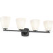 Marant 4 Light 33.25 inch Black Vanity Light Wall Light