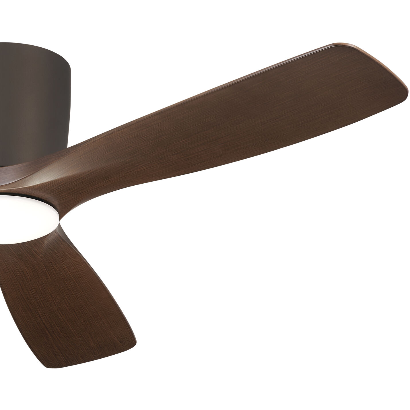 Volos 54 inch Satin Natural Bronze with Walnut/Walnut Blades Ceiling Fan