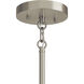 Madden 6 Light Brushed Nickel Chandelier Ceiling Light, 1 Tier Large