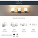Tully 4 Light 32 inch Chrome Wall Mt Bath 4 Arm Wall Light