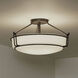 Alkire 4 Light 22 inch Olde Bronze Semi Flush Light Ceiling Light
