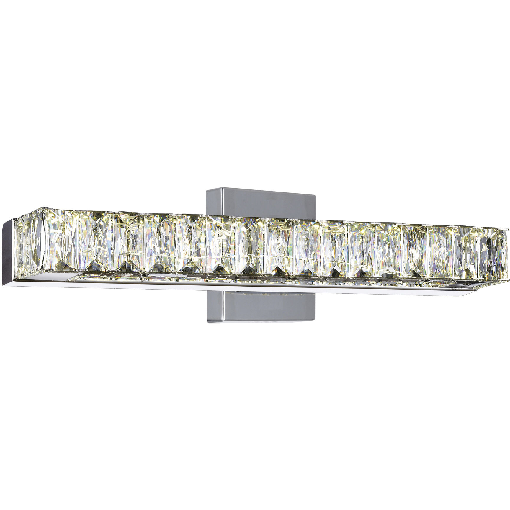CWI Lighting Milan LED 16 inch Chrome Vanity Light Wall Light 5624W16ST - Open Box