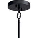 Madden 4 Light Black Chandelier/Semi Flush Ceiling Light
