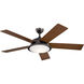 Verdi 56 inch Anvil Iron with Dist Antiq Gray Blades Ceiling Fan