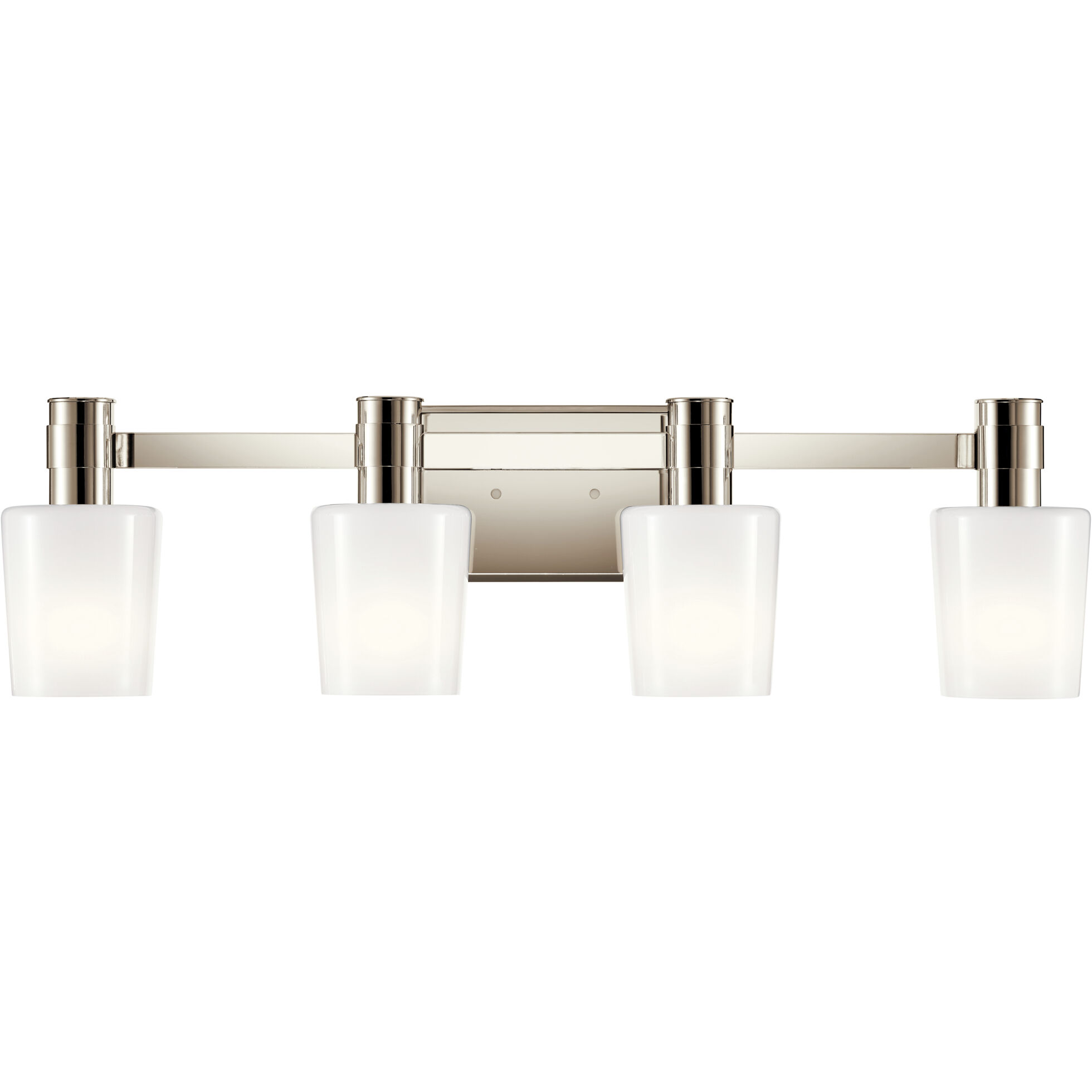 Adani 4 Light 30 inch Polished Nickel Bath Bracket Wall Light, 4 Arm
