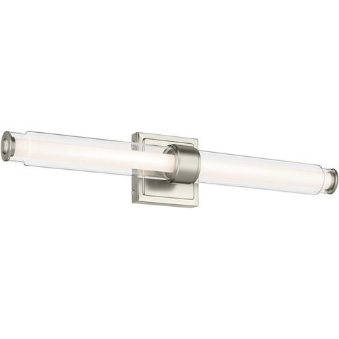 Laurene LED 26.5 inch Brushed Nickel Linear Bath Bar Wall Light, Medium