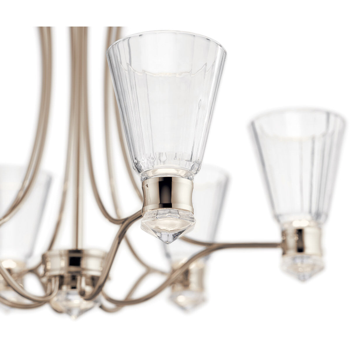 Kayva LED 28 inch Polished Nickel Chandelier 1 Tier Medium Ceiling Light, 1 Tier Medium