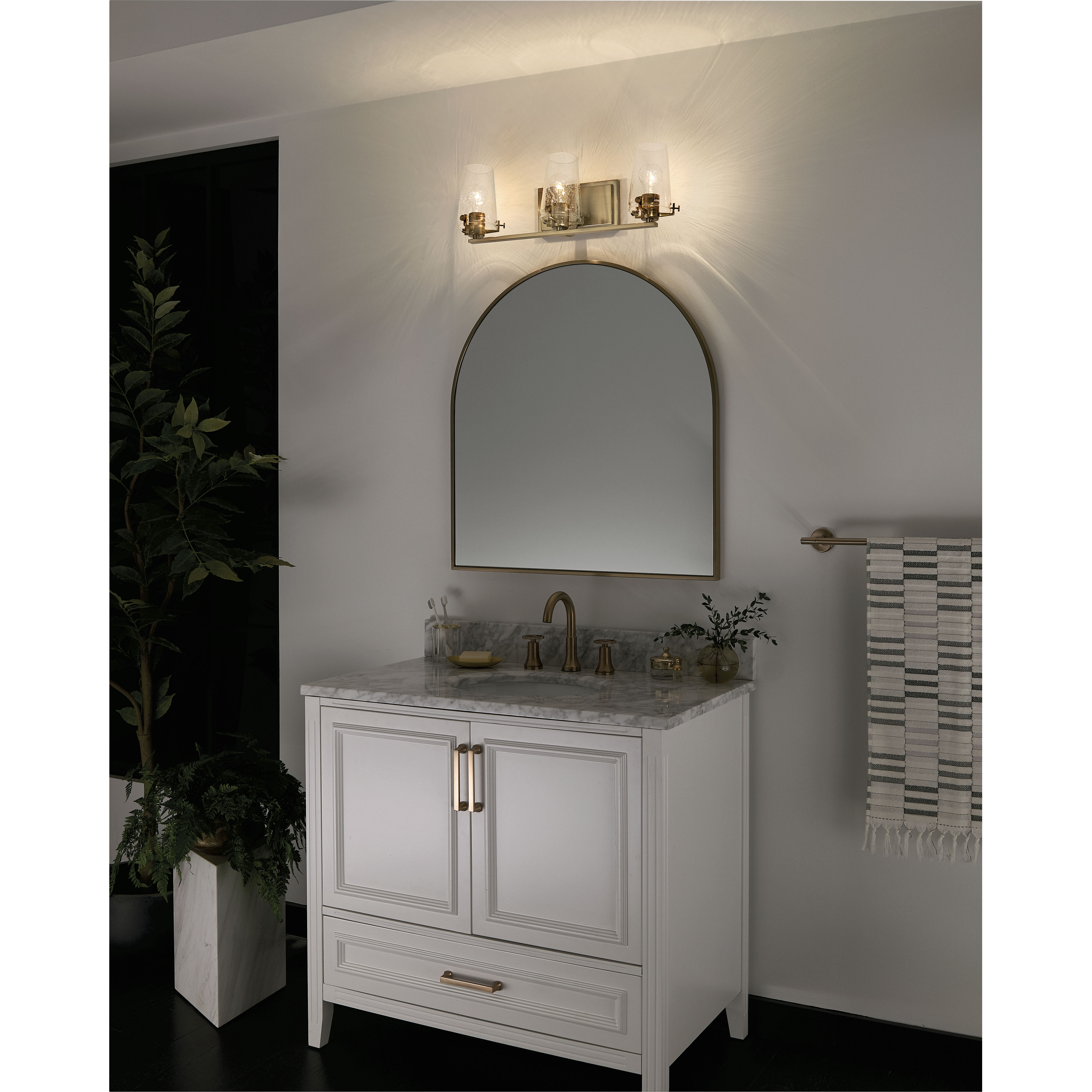 Alton 3 Light 24 inch Champagne Bronze Bath Vanity Light Wall Light