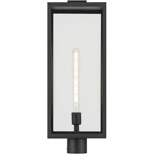 Branner 1 Light 25.5 inch Black Textured Outdoor Post Lantern