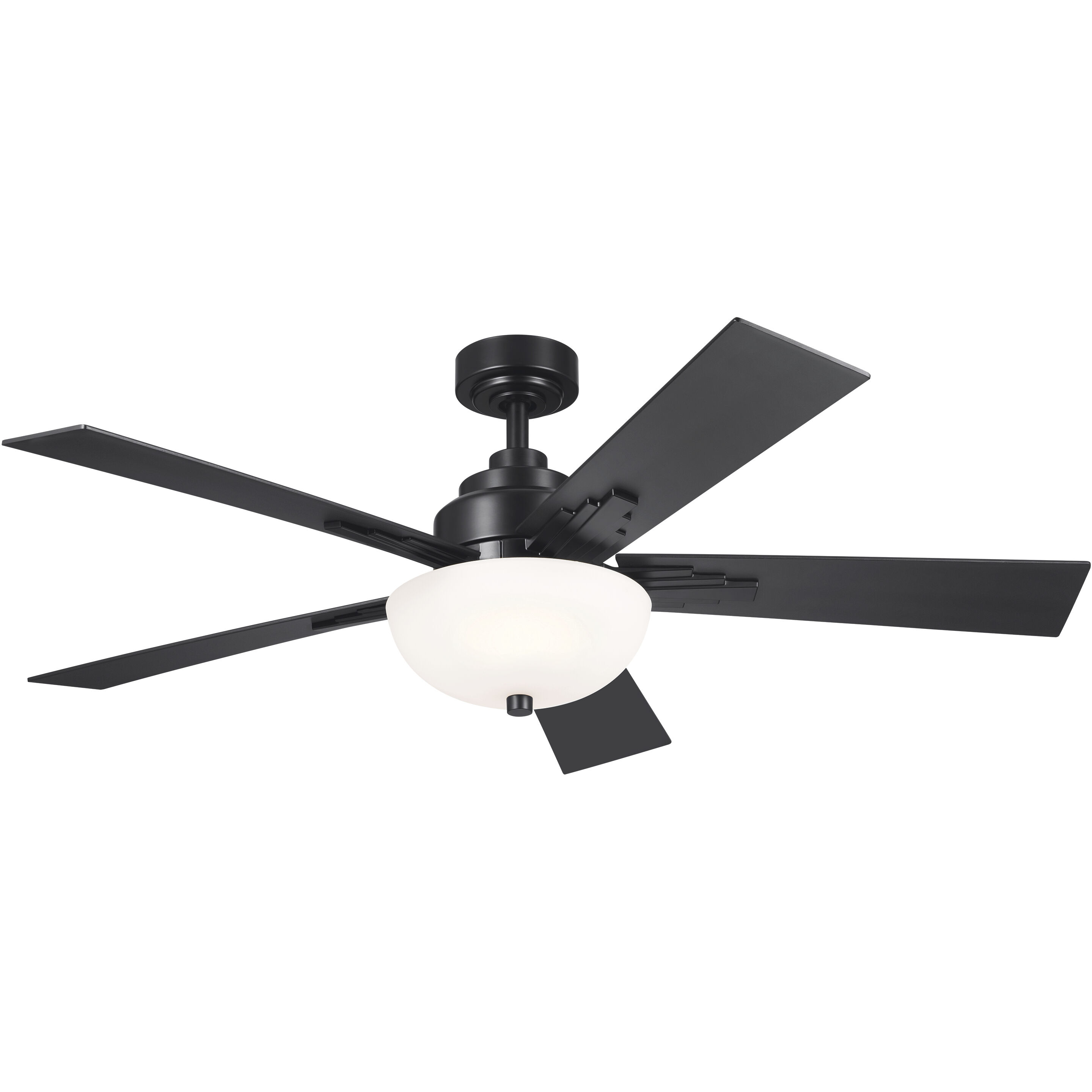 Vinea 52 inch Satin Black with Black Blades Ceiling Fan
