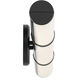 Rosh LED 32 inch Black Bath Bar Wall Light, Large