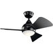 Sola 34 inch Satin Black Ceiling Fan