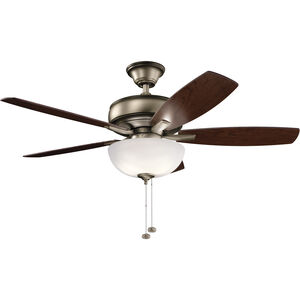 Terra 52 inch Burnished Antique Pewter with Dark Cherry Blades Ceiling Fan