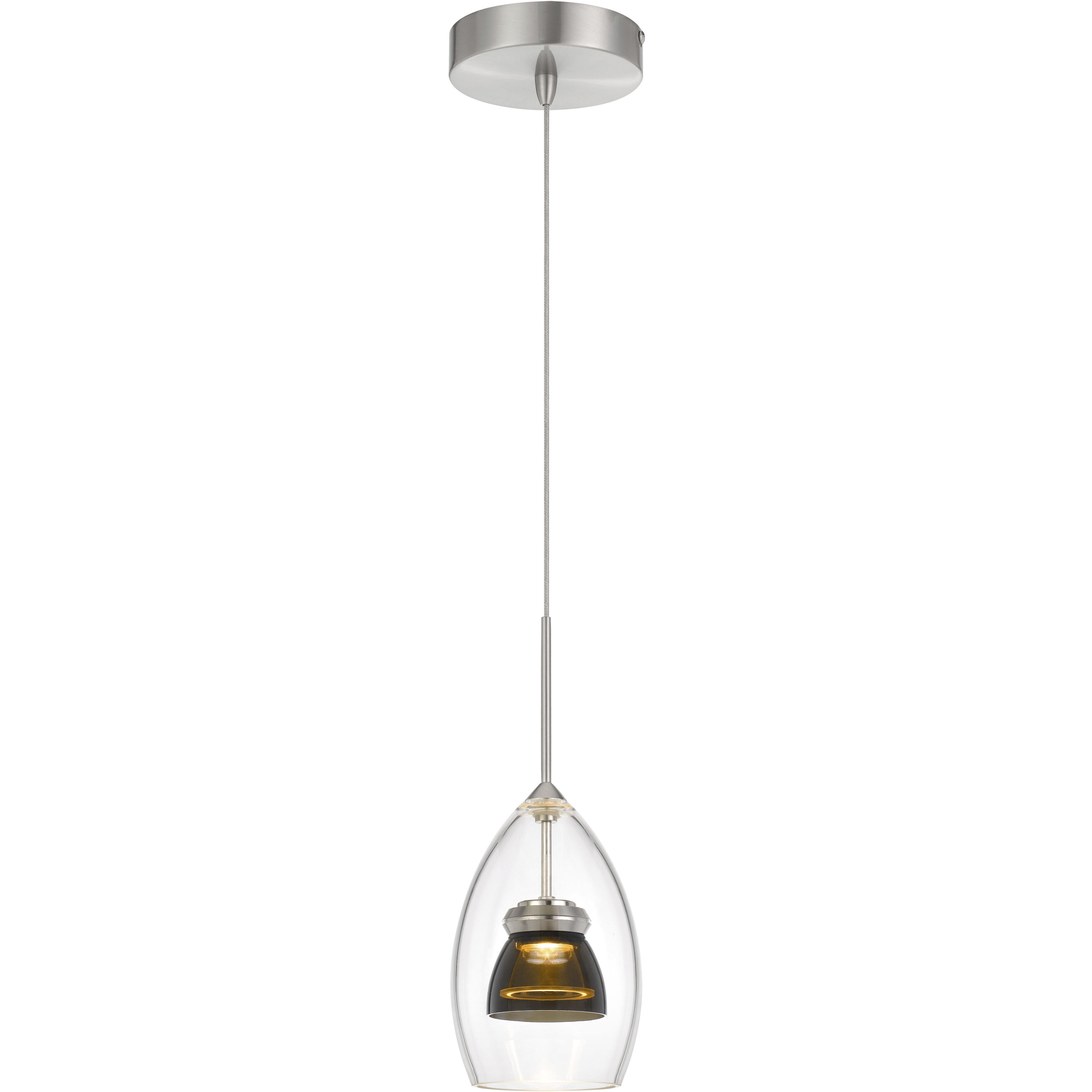 Double Glass 4.25 inch Mini Pendant